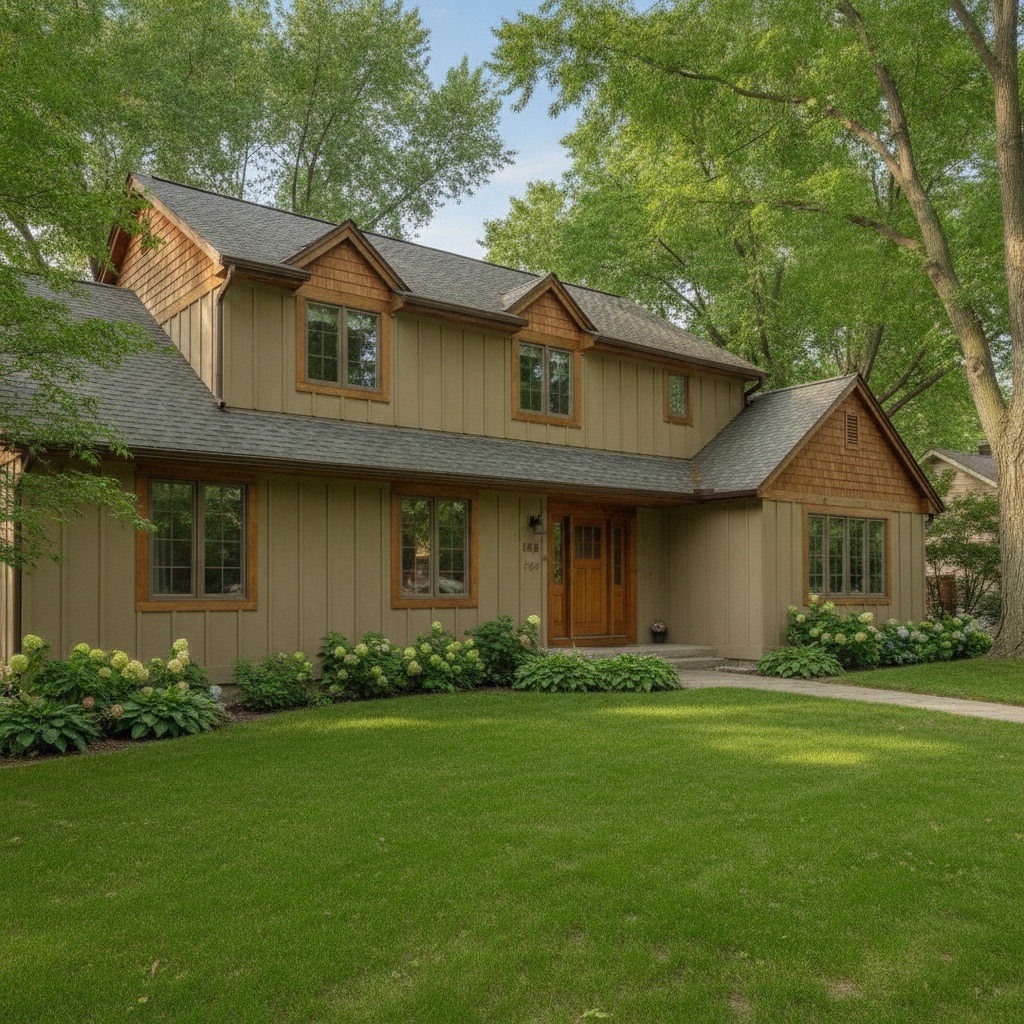 Seamless gutters replacing old sectional runs on an Edina home