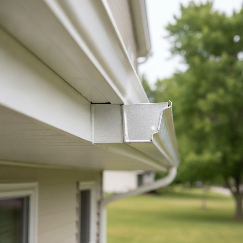 Cleaned gutters and repaired fascia on a River Falls Wisconsin home